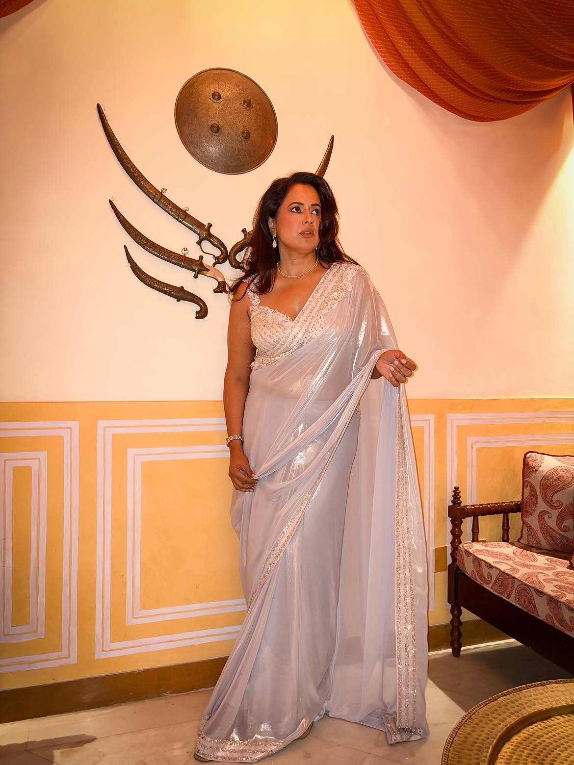 Sameera Reddy Shines in Saree