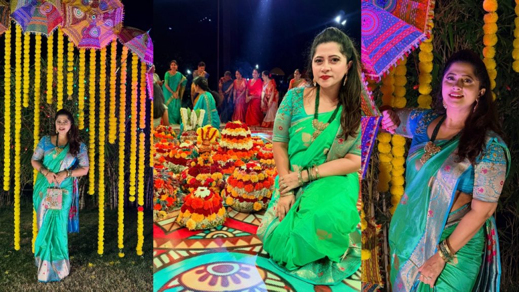 Lahari : సీరియ‌ల్ న‌టి ల‌హ‌రి బతుక‌మ్మ సెల‌బ్రేష‌న్స్‌.. ఫోటోలు వైర‌ల్‌..