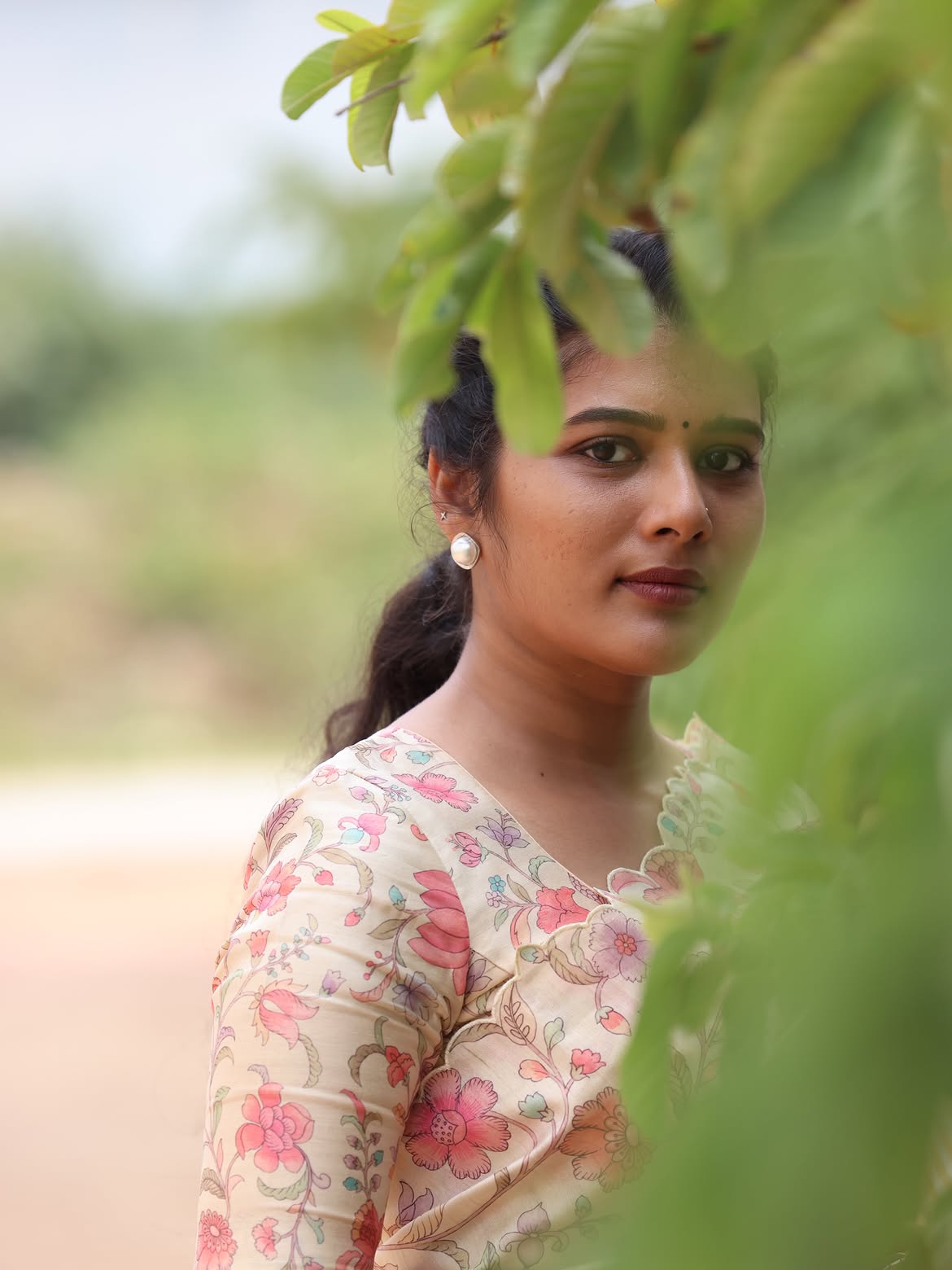 Sharanya Pradeep Cute Photos with Pet Cat