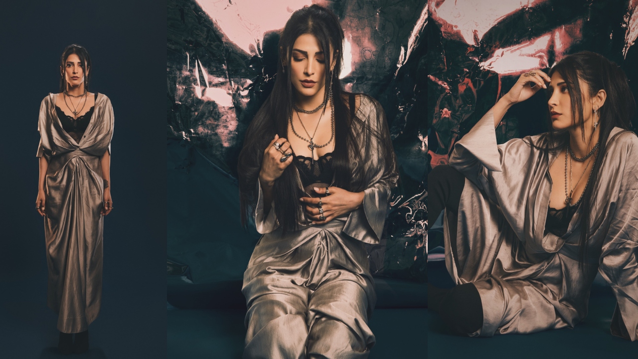 Shruti Haasan : శృతిహాస‌న్ ఫోటోలు.. సిల్వ‌ర్ డ్రెస్‌లో మెరిసిపోతూ..