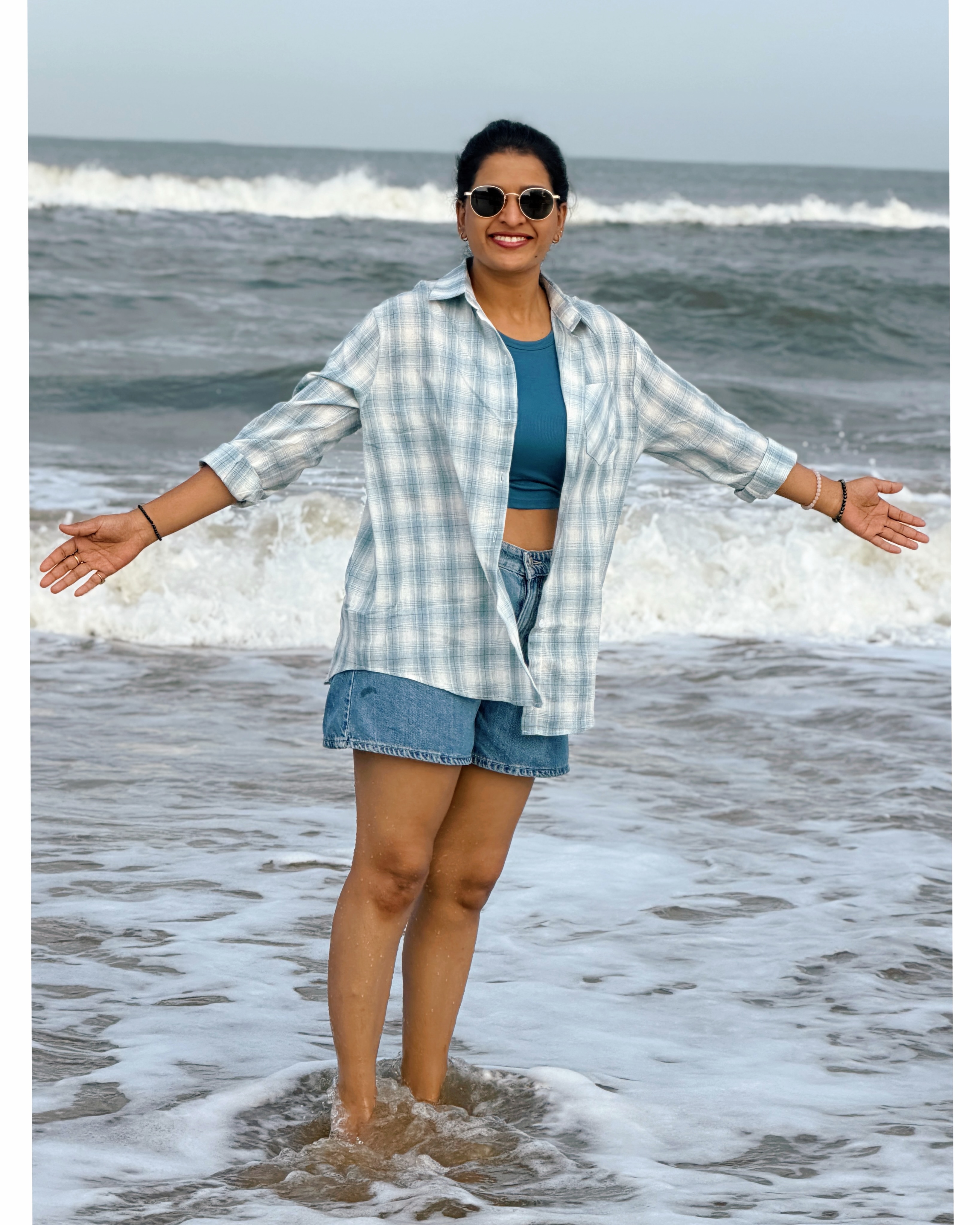 Anshu Reddy Enjoying Vacation in Beach