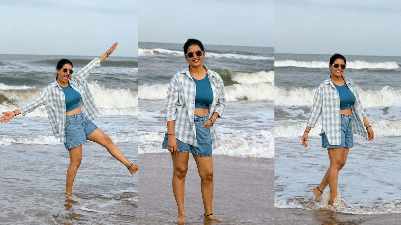 Anshu Reddy : బీచ్‌లో వెకేషన్ ఎంజాయ్ చేస్తున్న ‘ఇల్లు ఇల్లాలు పిల్లలు’ సీరియల్ నటి అన్షు రెడ్డి.. ఫొటోలు..