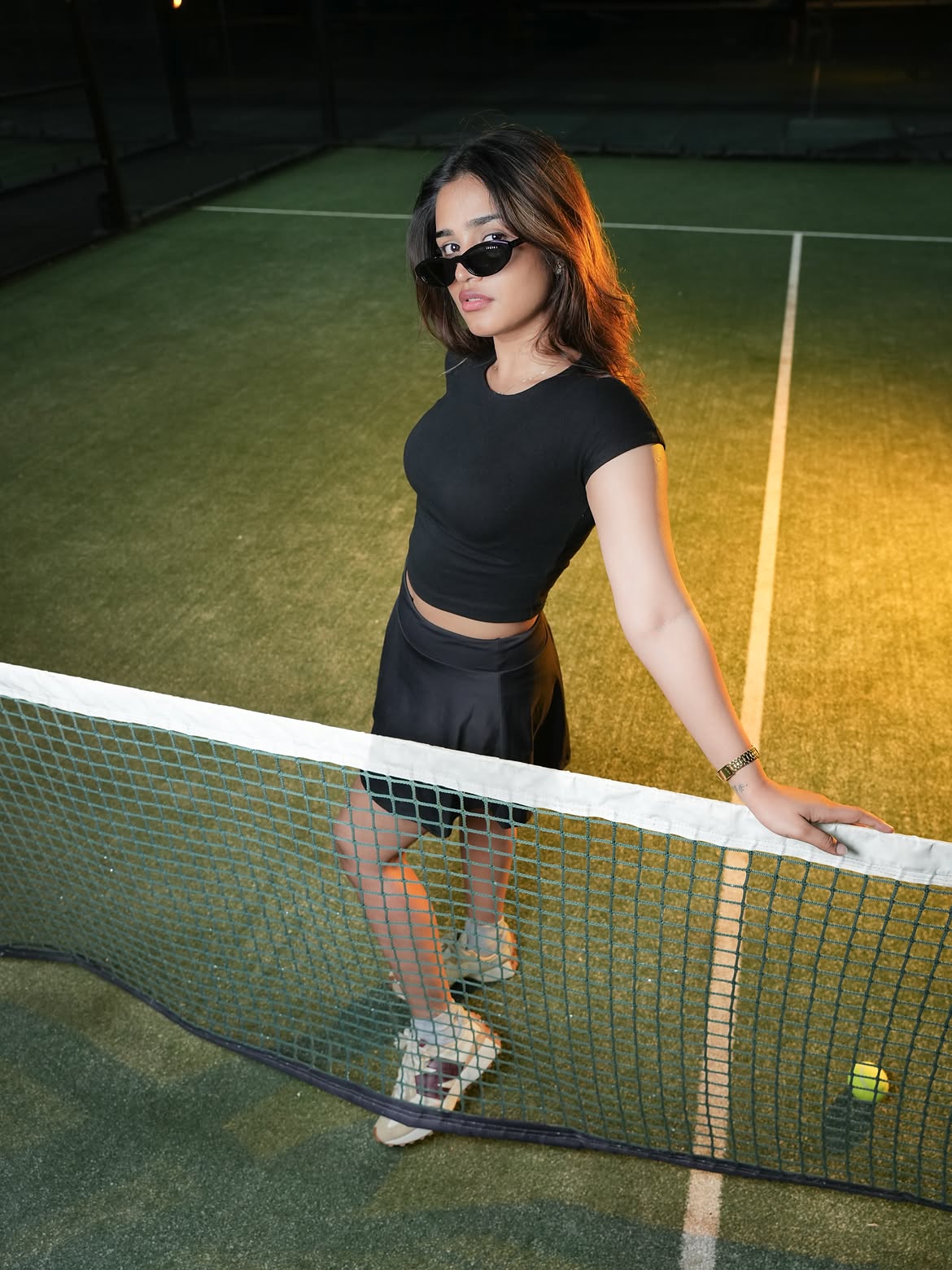 Varsha Dsouza Super Looks in Tennis Court