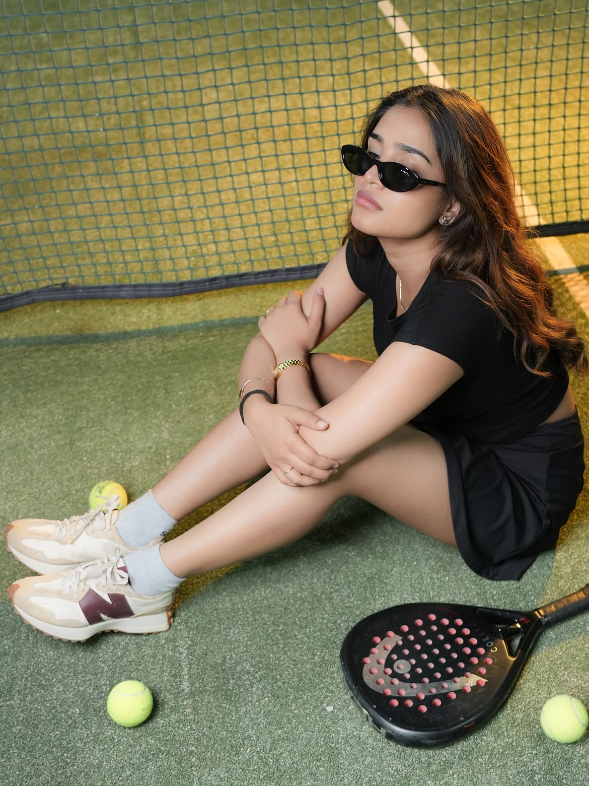 Varsha Dsouza Super Looks in Tennis Court