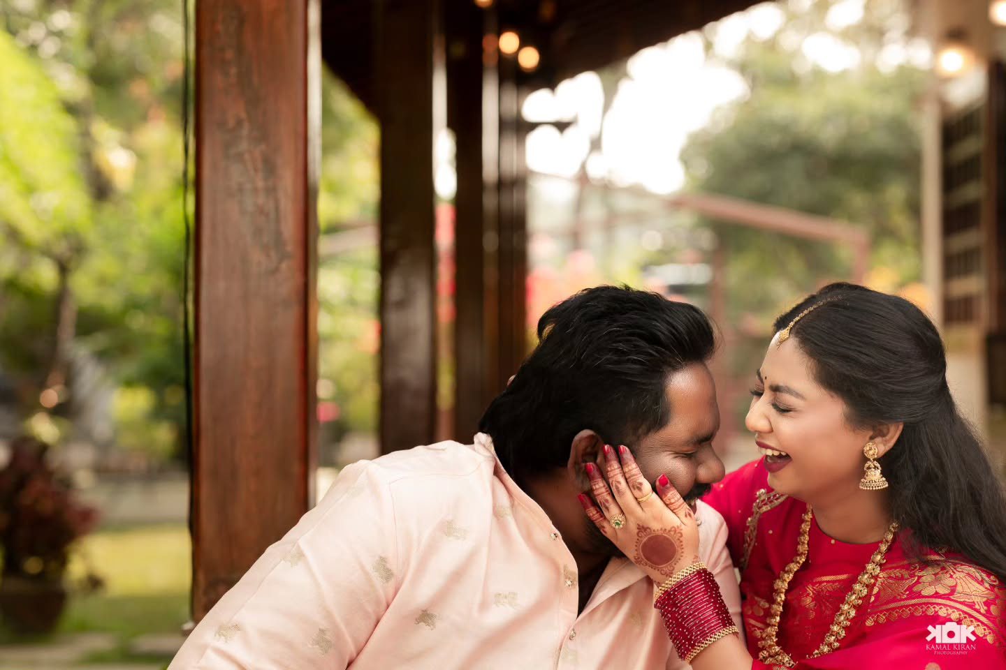 Viva Harsha Cute Photos with his Wife on Dasara