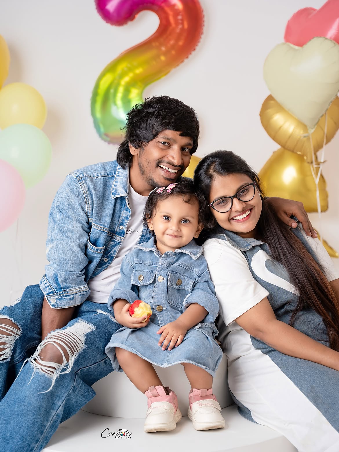 Yadamma Raju Shares his Daughter Second Birth Day Photos
