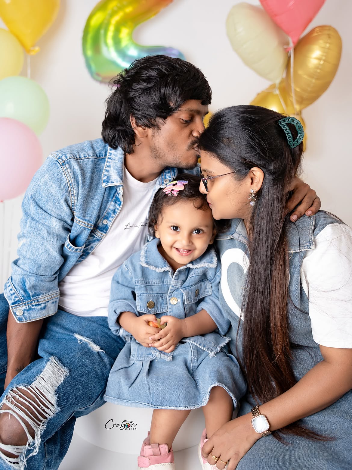 Yadamma Raju Shares his Daughter Second Birth Day Photos