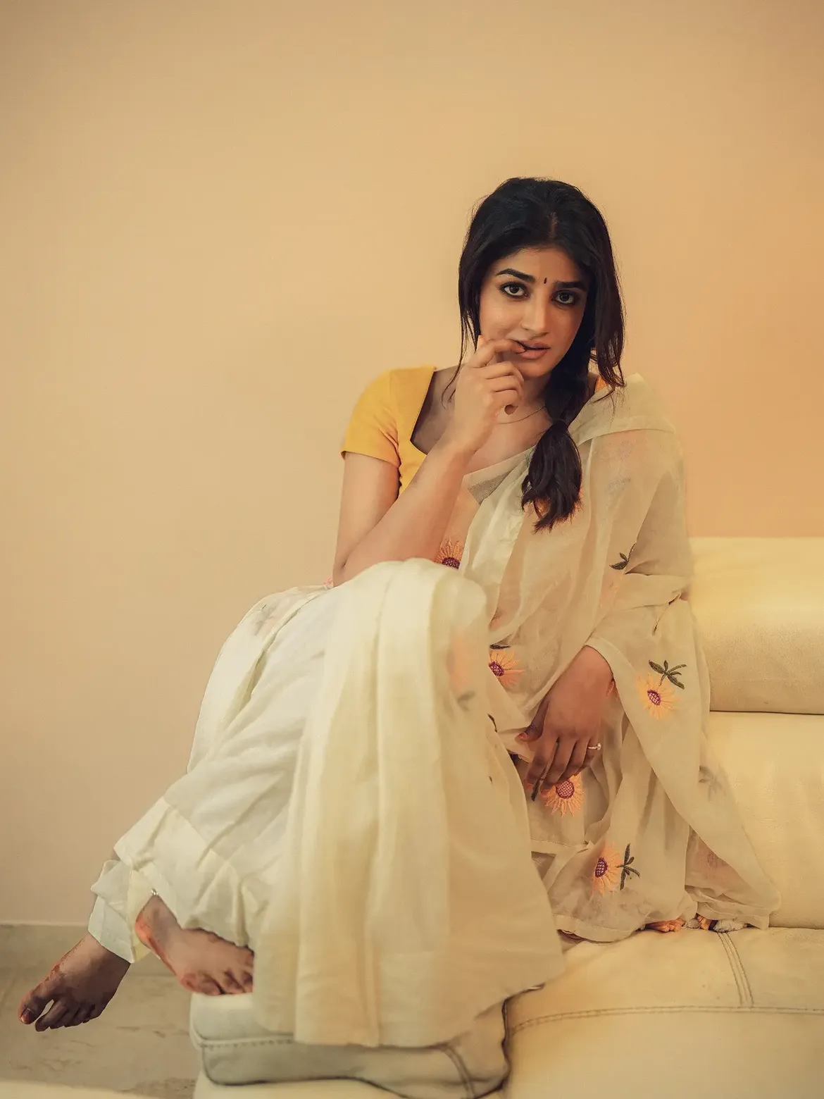 Dimple Hayathi Stunning Looks in Saree