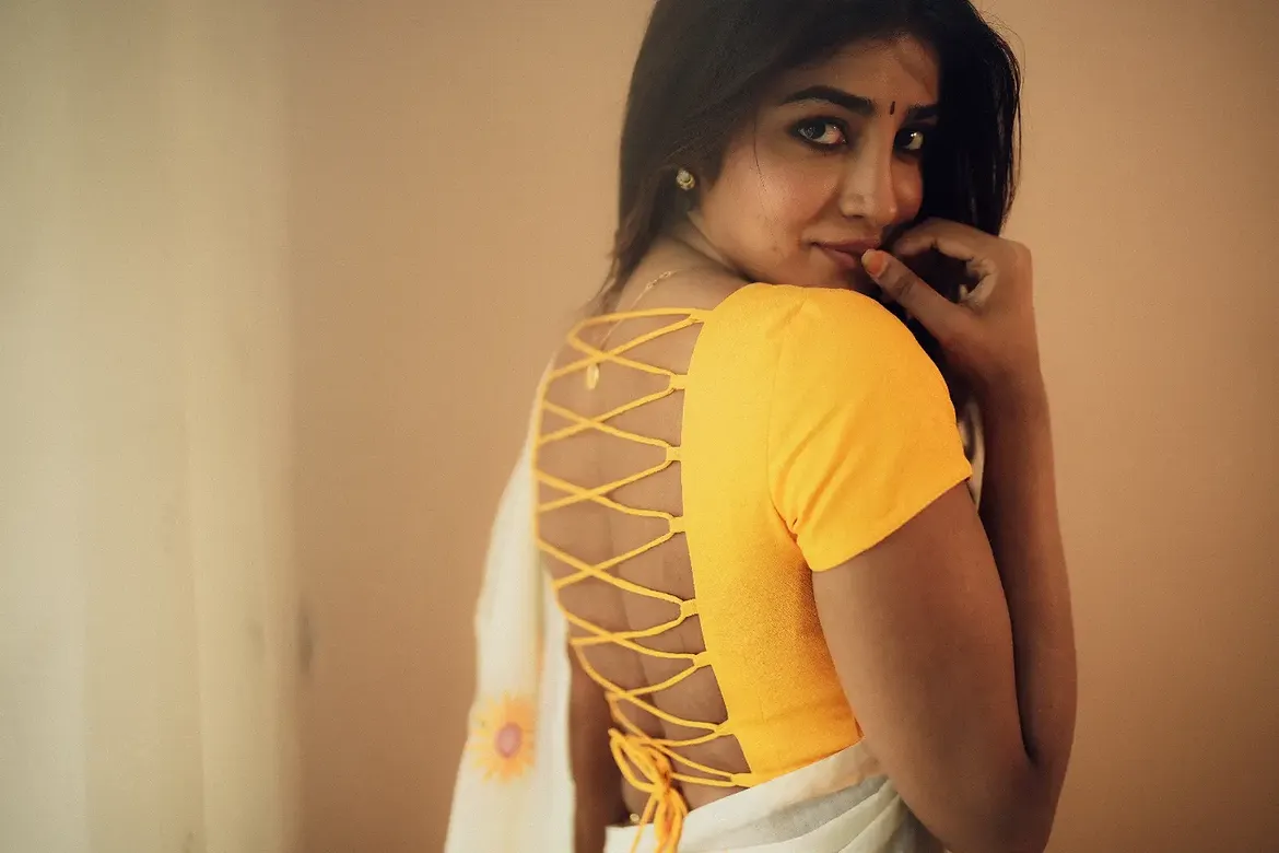 Dimple Hayathi Stunning Looks in Saree