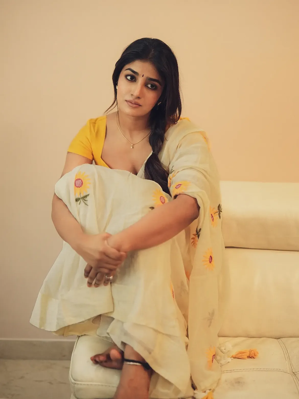 Dimple Hayathi Stunning Looks in Saree