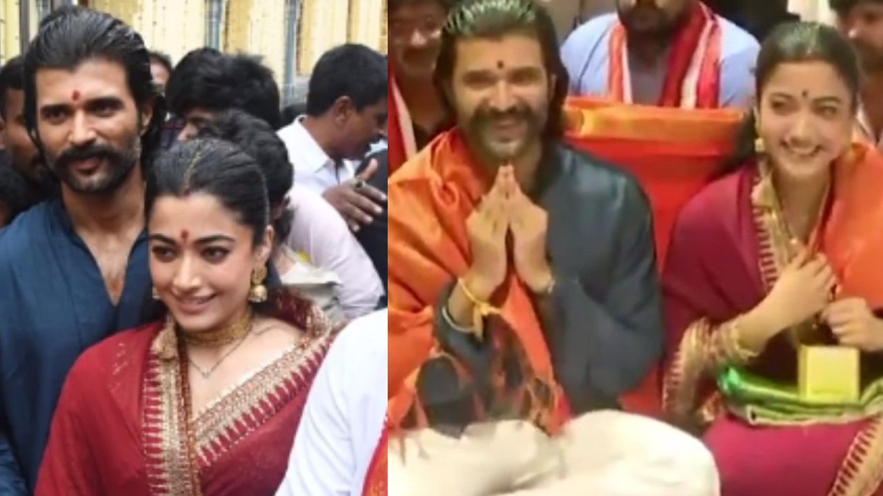 Vijay Rashmika : విజయవాడ దుర్గమ్మ దర్శనంలో విజయ్, రష్మిక దంపతులు..