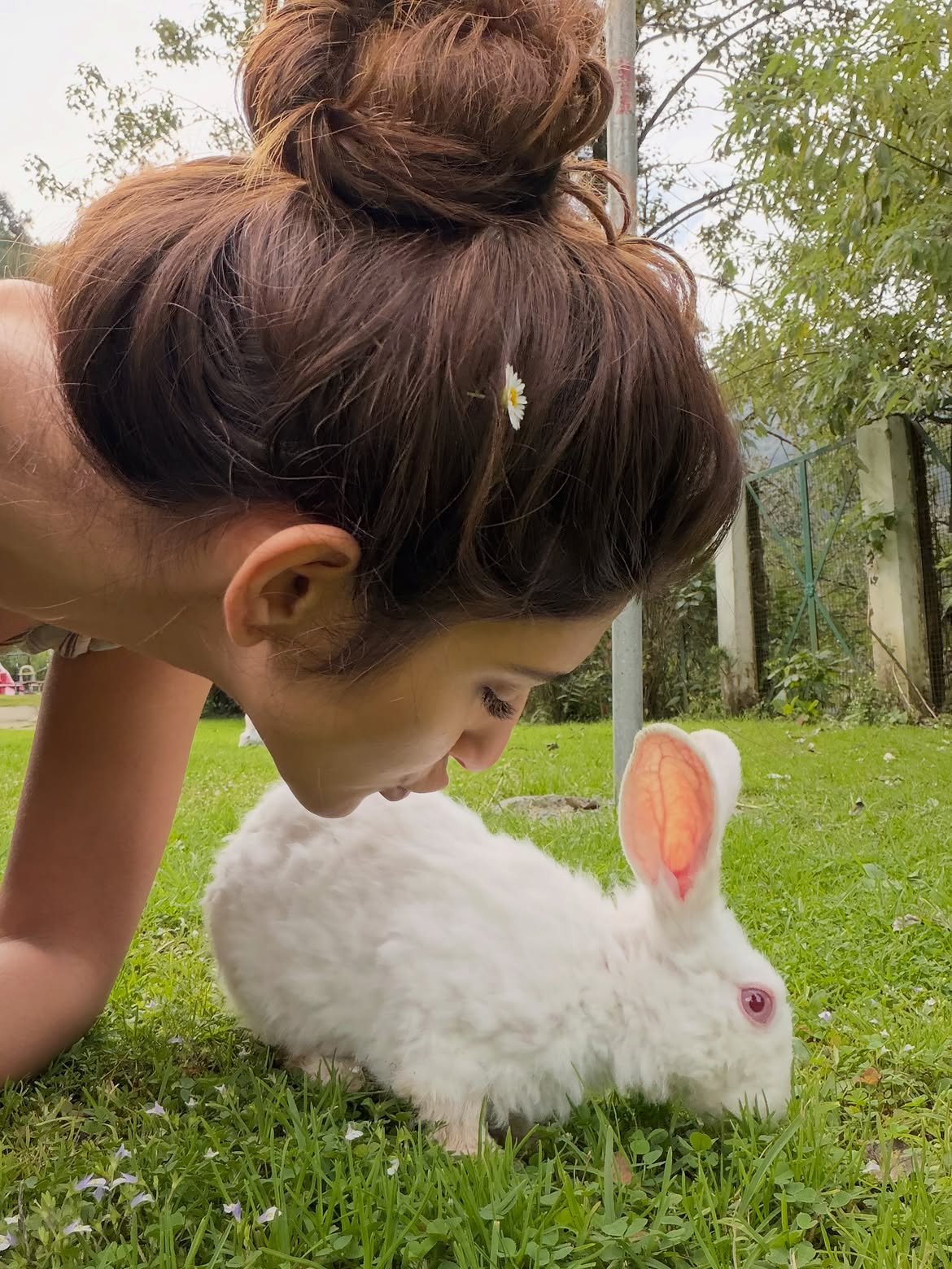 Sreeleela Playing with Rabbits
